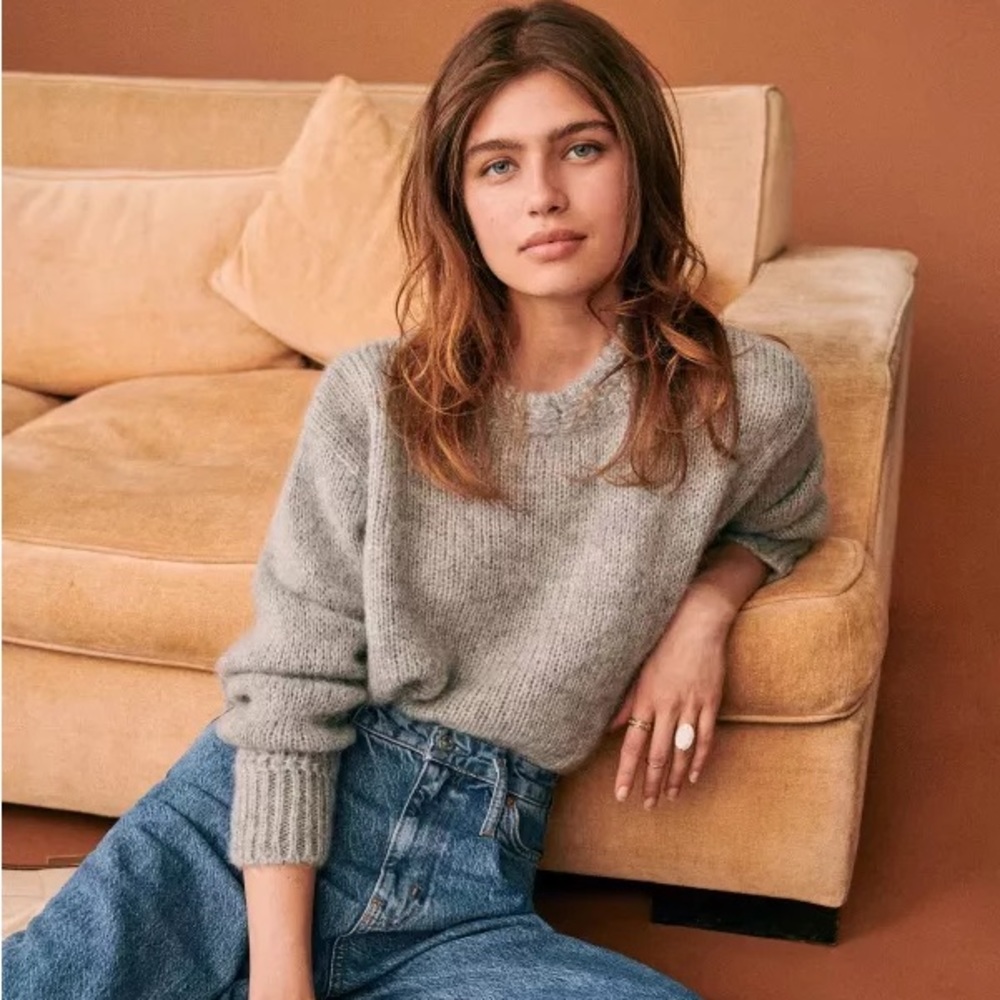 Sézane Chuck sweater grey, S but fits XS